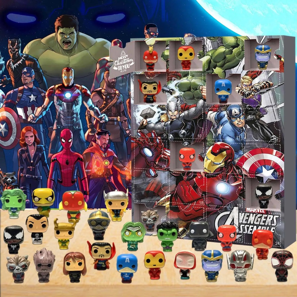 LEGO Marvel Avengers 2023 Advent Calendar 76267 Holiday Countdown Playset  with Daily Collectible Surprises and 7 Super Hero Minifigures such as  Doctor Strange, Captain America, Spider-Man and Iron Man 