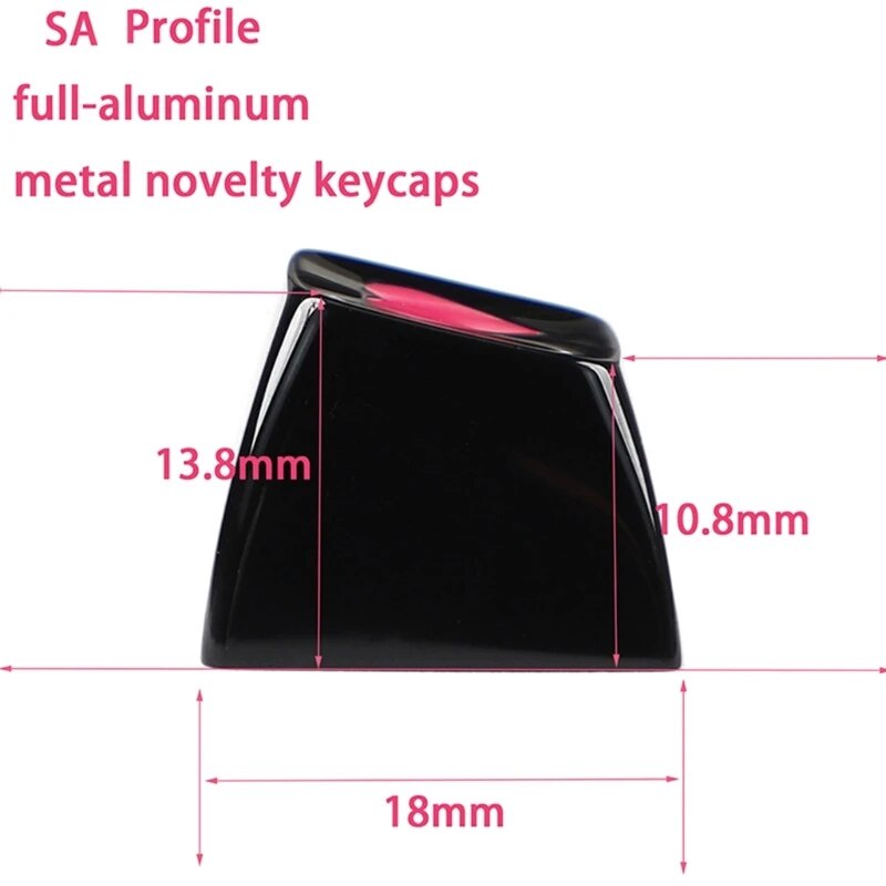 1PC Full-aluminum Mechanical Keyboard Keycap SA Profile R4 Heart TV X ...