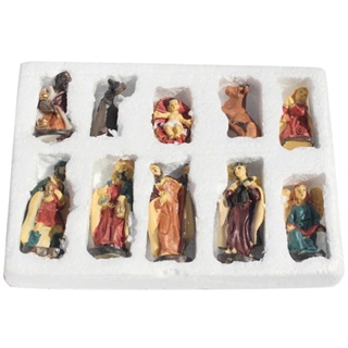 Zayton Statue Nativity Scene Set Baby Jesus Manger Christmas Crib Figu —  Zayton Home Décor