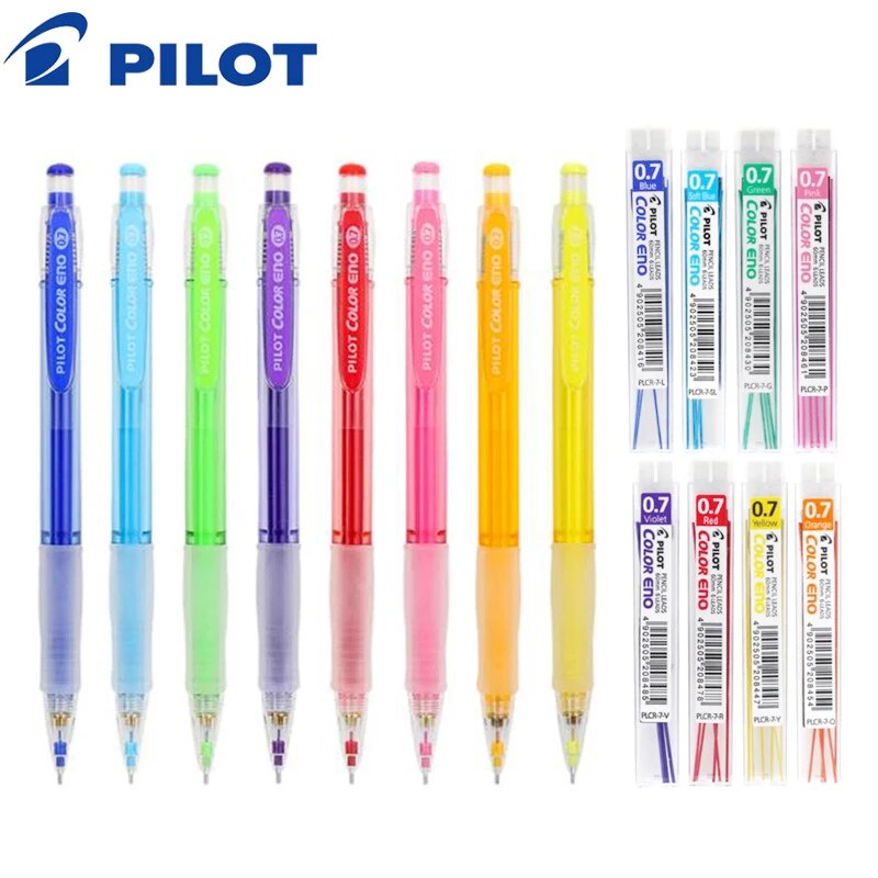 8 Pcs/Lot Pilot HCR-197 Color Eno Mechanical Pencil Color Eno ...