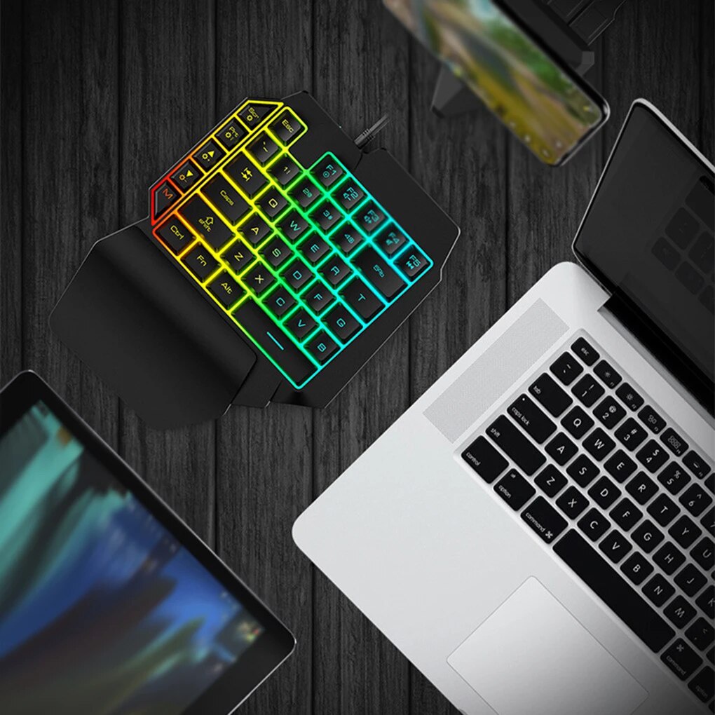 Mechanical Keyboard Multifunctional Gaming Keypad Game Controller ☫t ...