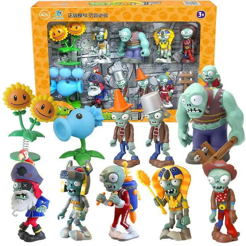 Plants VS Zombies PeaShooter shooting Zombie Soft Silicone Action ...