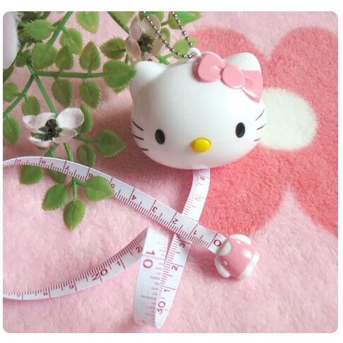 Kawaii Sanrio Hello Kitty Tape Measure Cute Beauty Measurement Bust ...