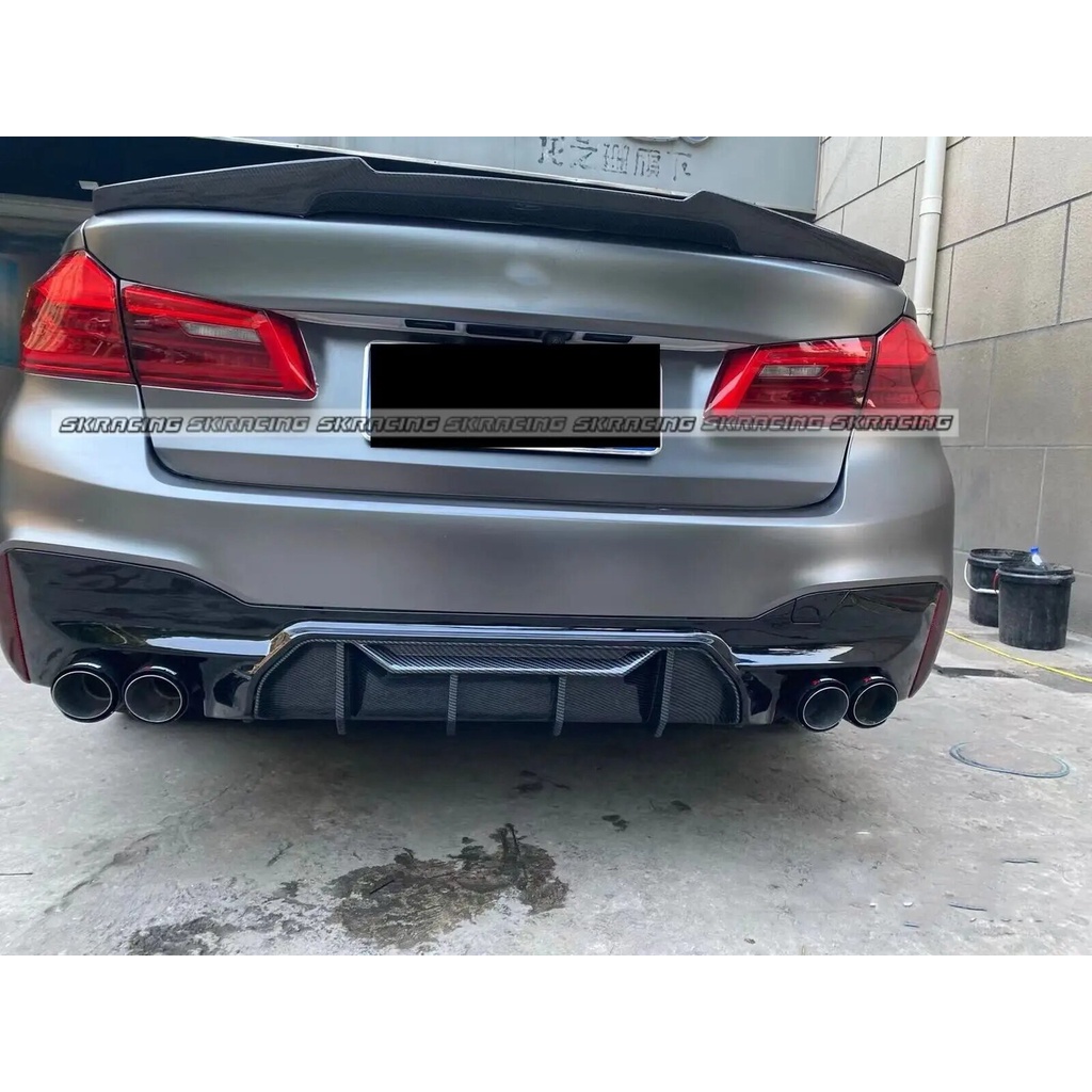 Rear Bumper Diffuser Lips Fit For 2017-2022 BMW G30 M550i ABS Carbon ...