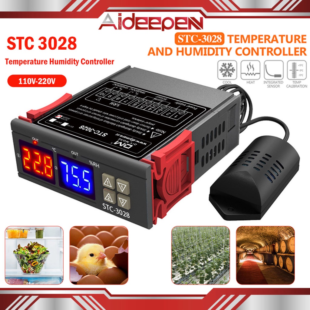 STC3028 STC1000 Temperature Controller for egg incubator Thermostat