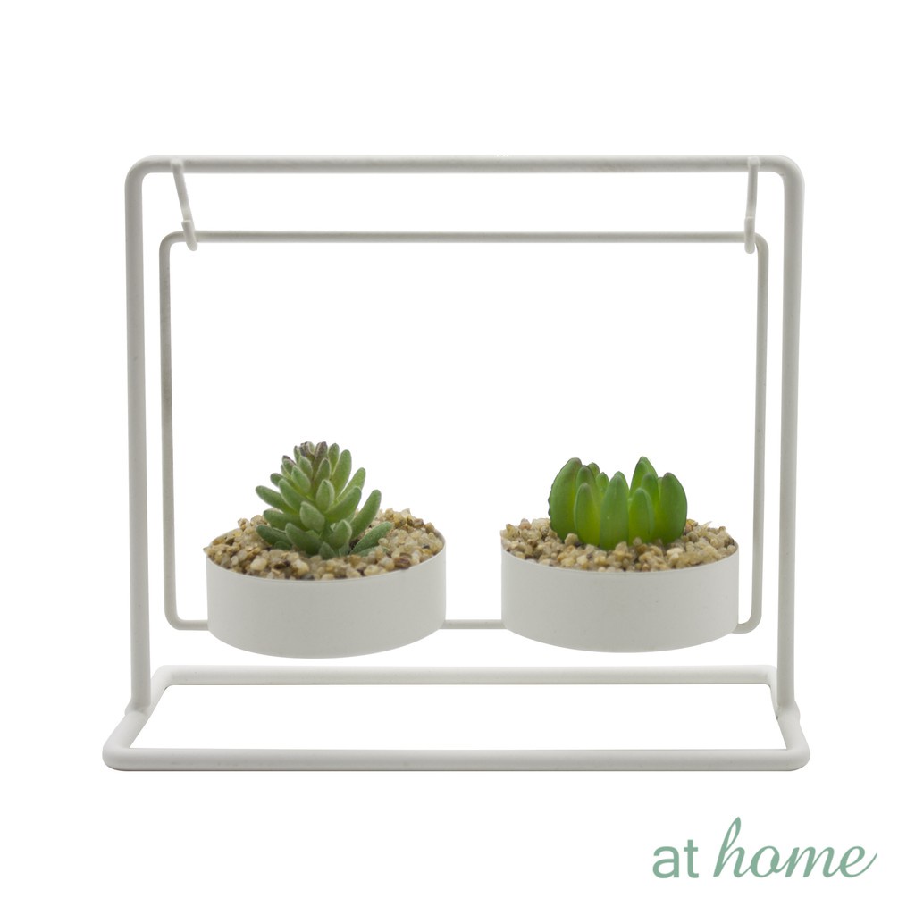 At Home Yanna Artificial Plant Metal Pot Succulents For Home Decoration