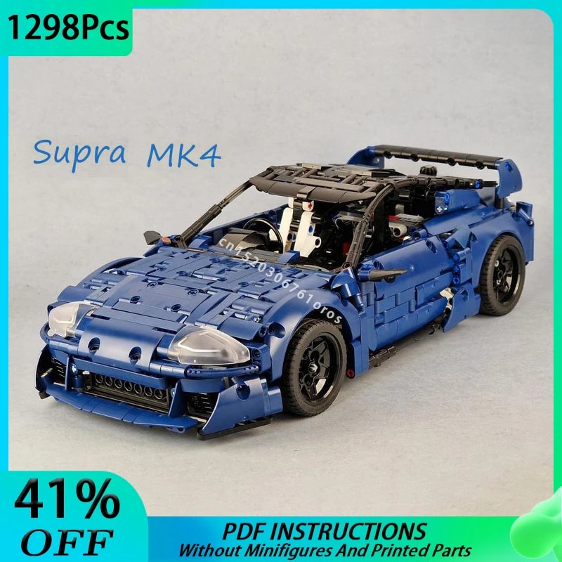 MOC Supra MK4 Super Sports Car Model Building Blocks DIY Technical ...
