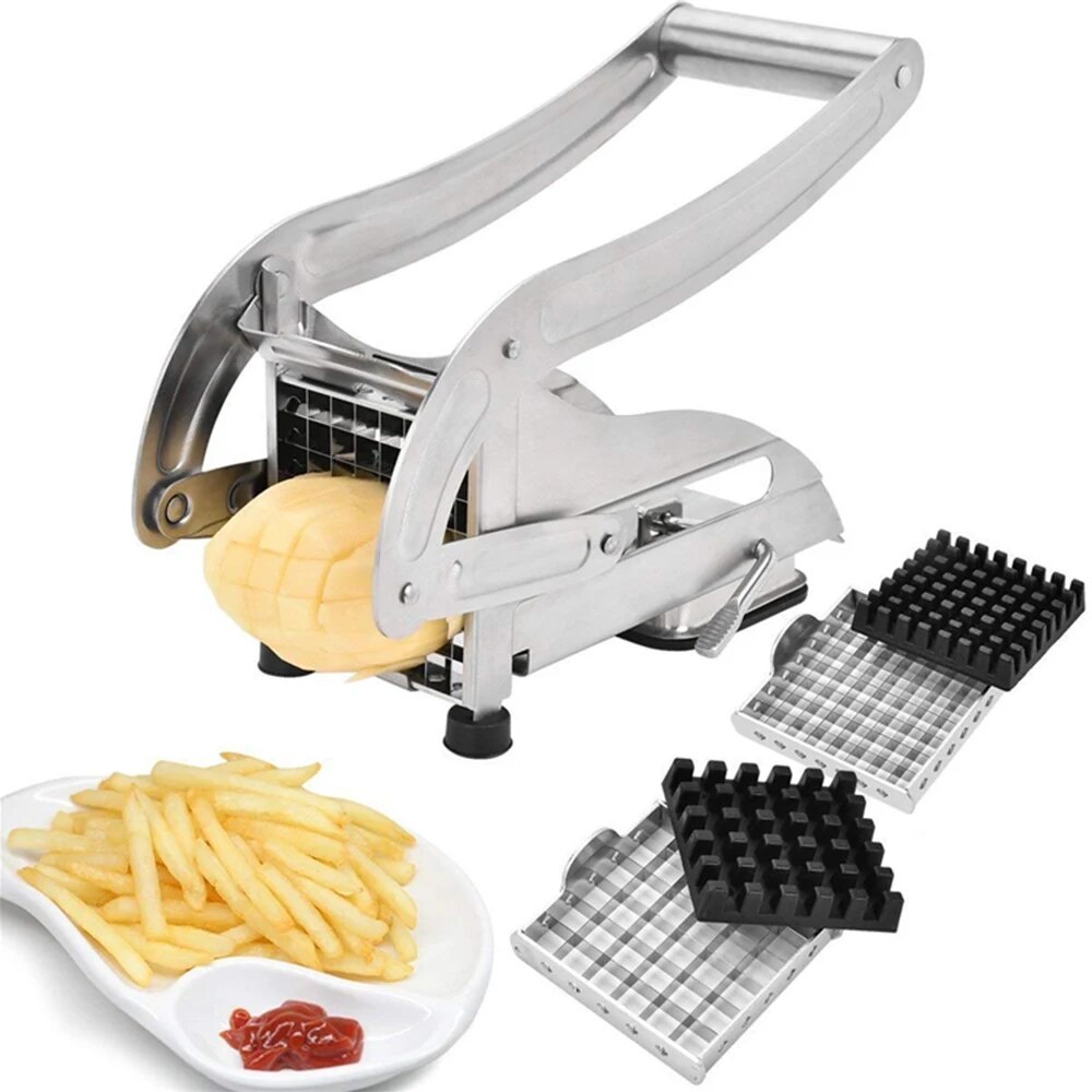 Stainless Steel French Fry Cutter Potato Cutter Fries Slicer Potato ...