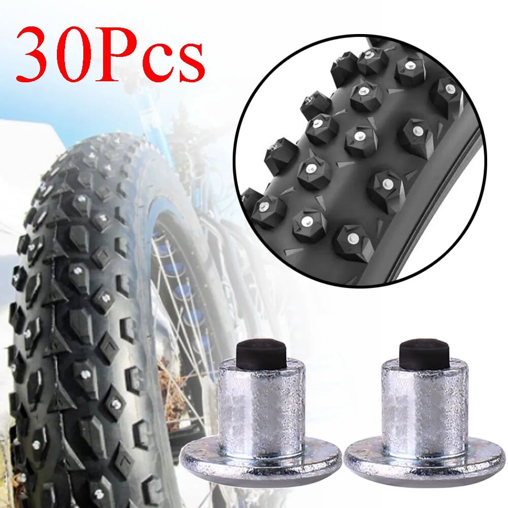 92b 30Pcs Bike Universal Snow Spikes Tire Cleats Universal Bicycle