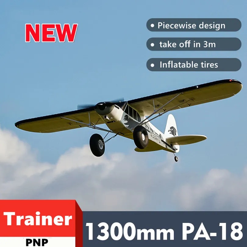 FMS RC Airplane Plane 1300MM 1.3M PA18 J3 Piper Super