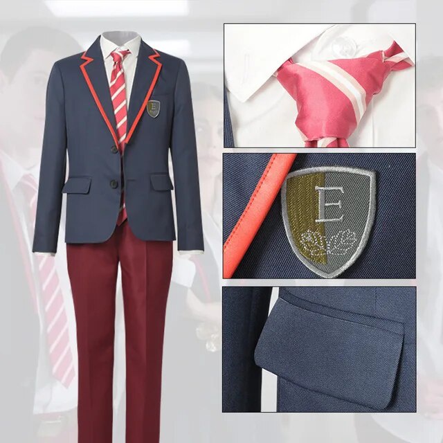 36z Elite School Uniform Costume Adult Women Man Jacket Shirt Skirt