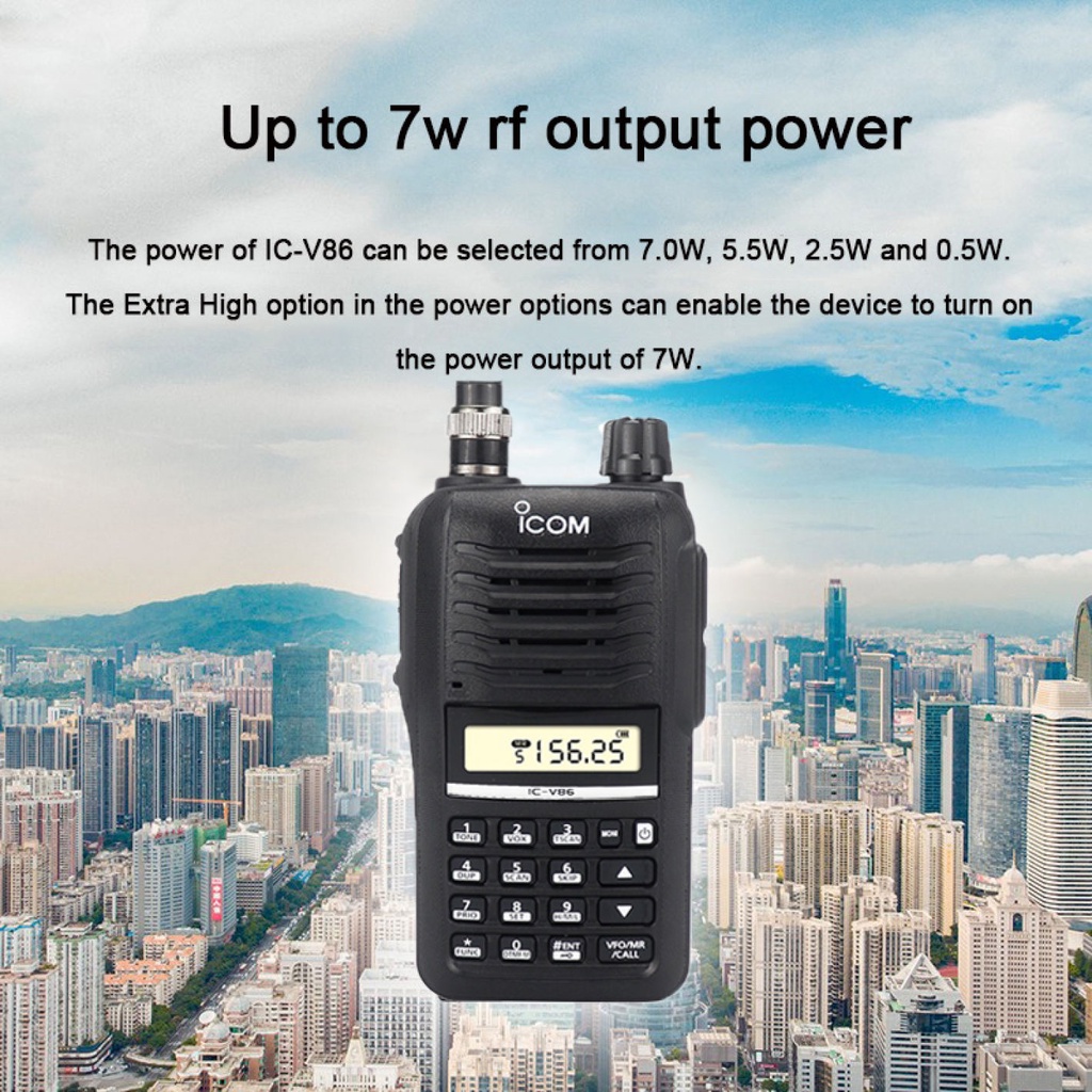 Icom V86 radio walkie talkie long range icom radio original japan ...