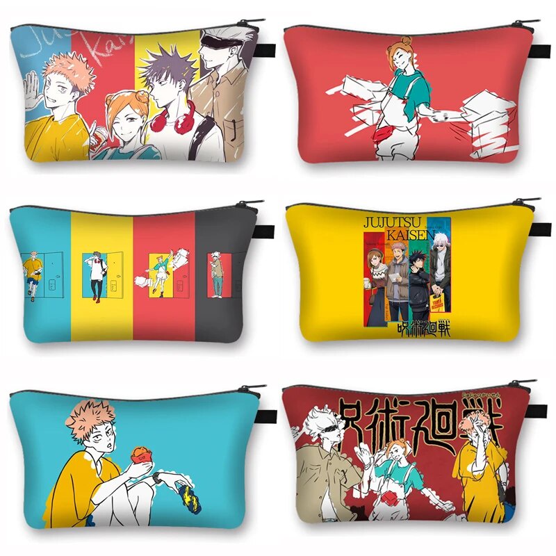 25U Cartoon Japan Jujutsu Kaisen Anime Makeuo Bag Gojo Satoru Yuji ...