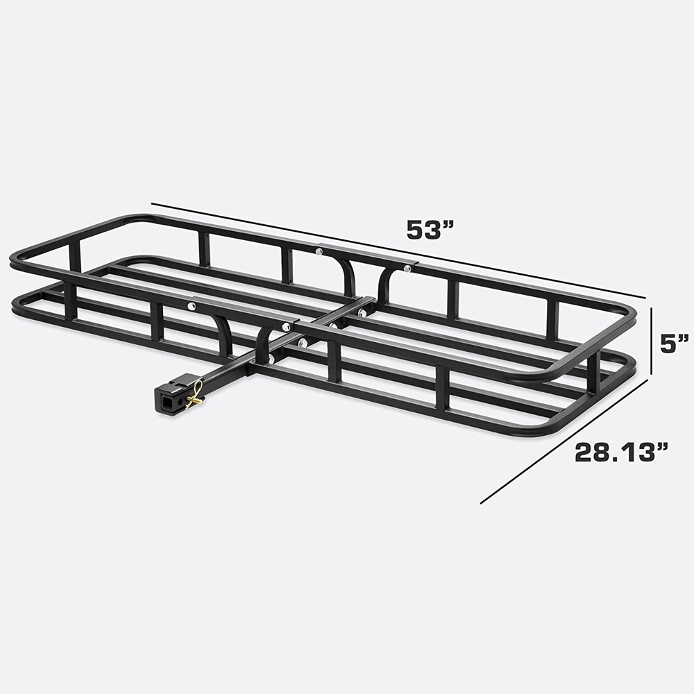 Universal custom foldable steel black car rear luggage rack basket buy