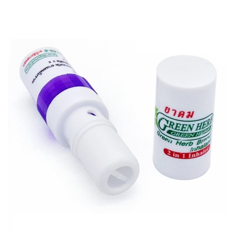 Green Herb 2 in 1 Inhaler Inhalant Thailand Products - Scent similar to ...