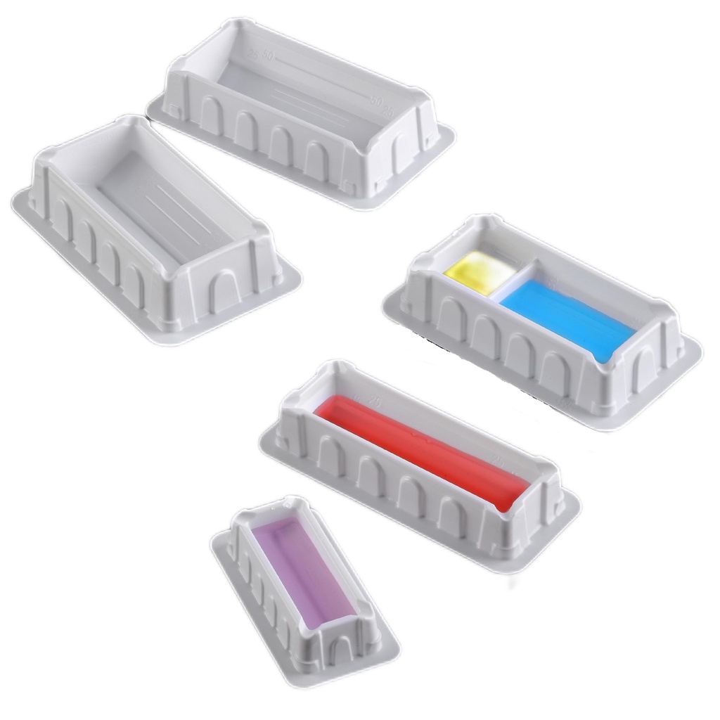 PP reagent reservoir 50ml 10ml 25ml 100ml with divider sterile for