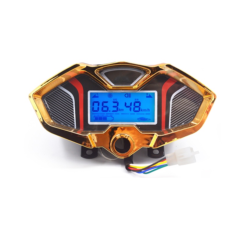 Motorcycle instrument panel assembly new 90 black meter 48v LCD ...
