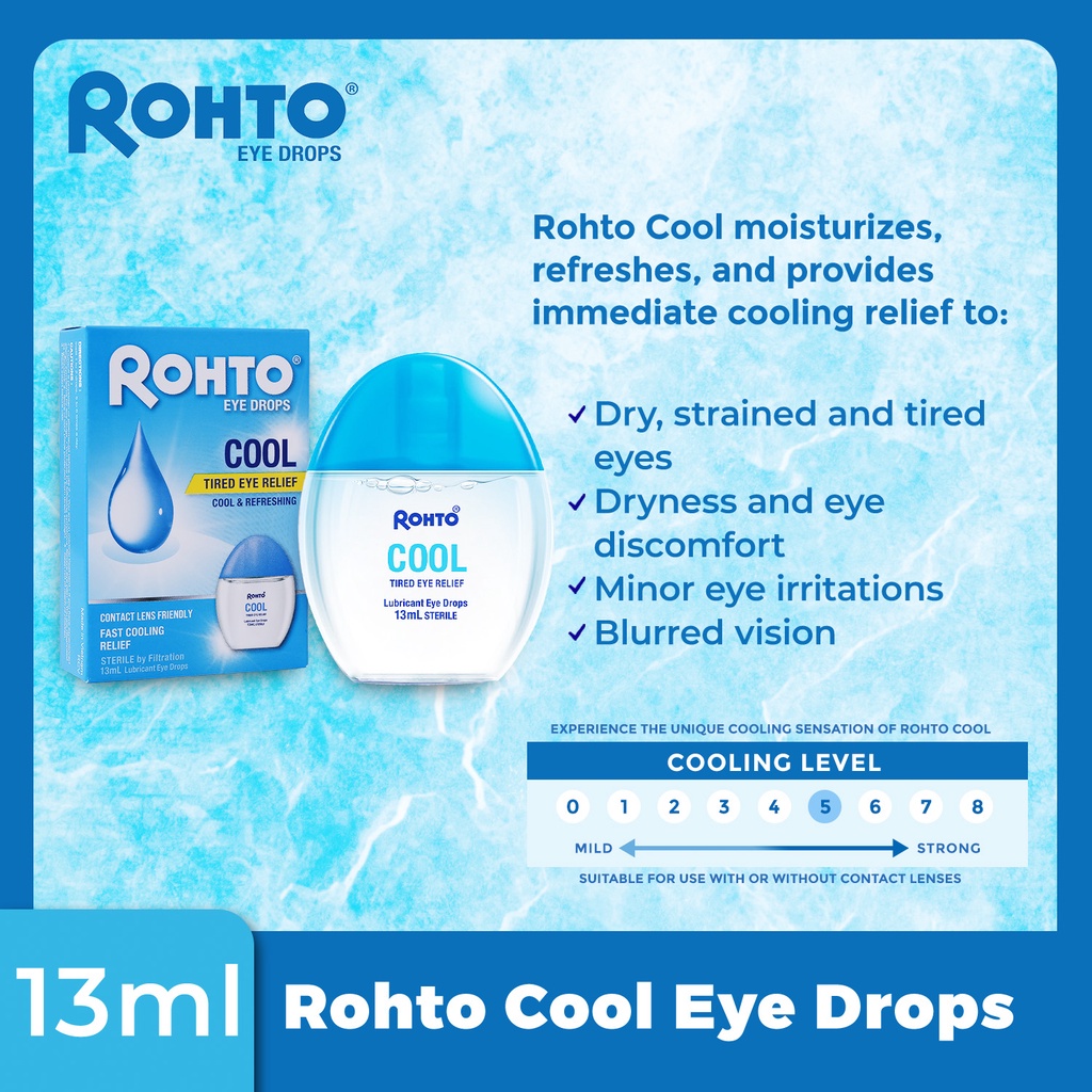 Rohto Cool Eye Drops | Shopee Philippines