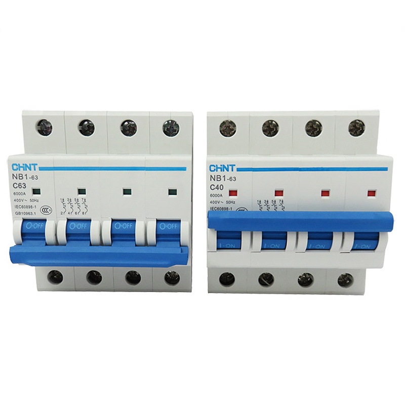 CHINT NB1-63 Miniature Smart Circuit Breakers C Type Electrical Mcb ...