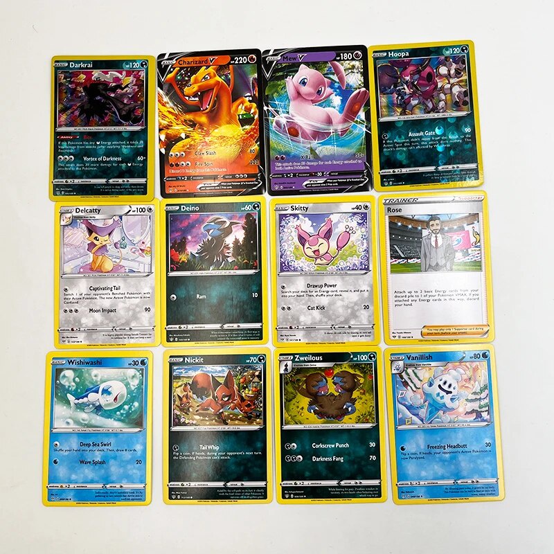 76Z 10/20pcs Pokemon Cards Sword And Shield Sun And Moon Booster Pack ...