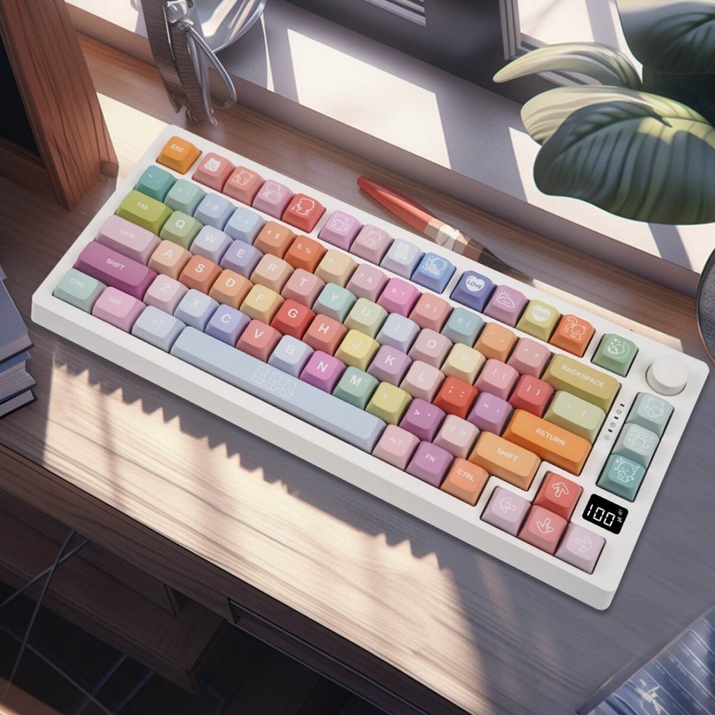 MK75 Pro Wireless Bluetooth/USB Wired Gaming Mechanical Keyboard, Hot