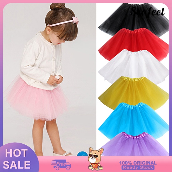 Girls Multi Layers Tulle Elastic Waist Puffy Skirt Tutu Princess Dress Shopee Philippines