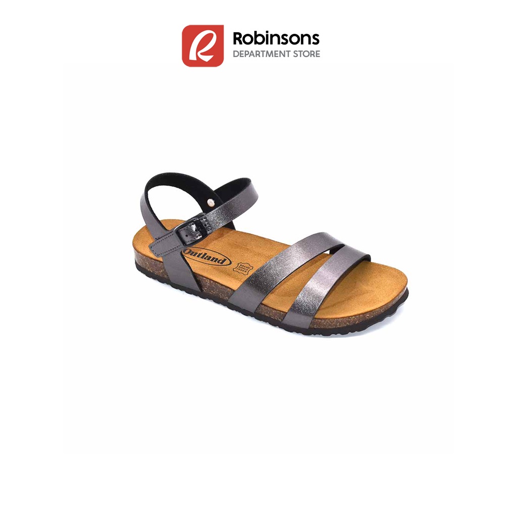 Ladies hot sale gray sandals