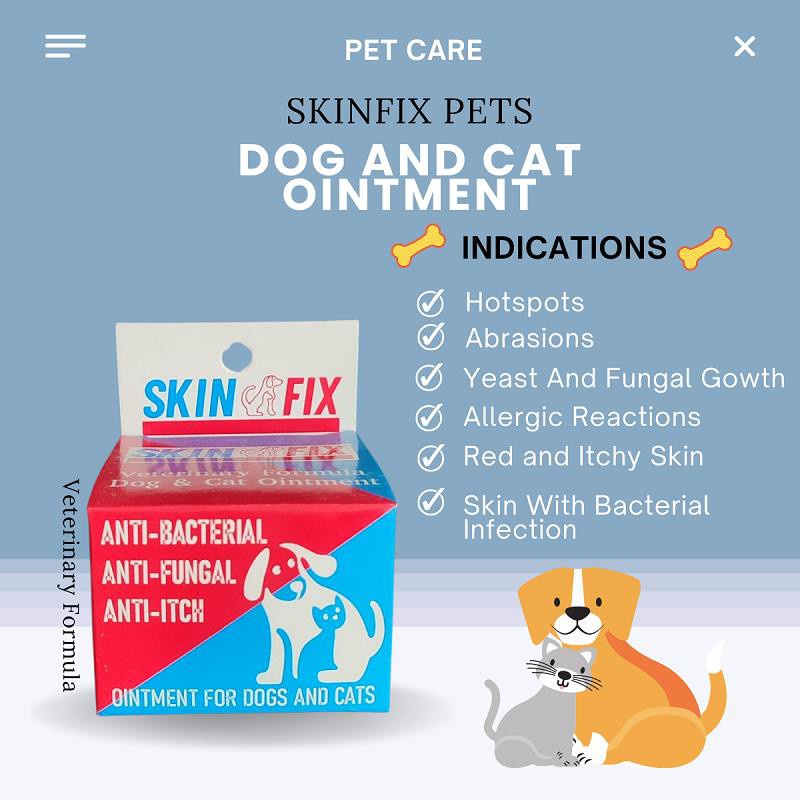 Skinfix Pets Dog and Cat Ointment Antifungal Ointment Pet AntiItch
