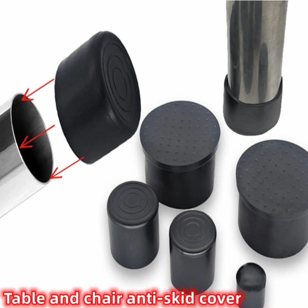 AntiSlip Soft Rubber Chair Leg Tips Caps Furniture Feet NonSlip