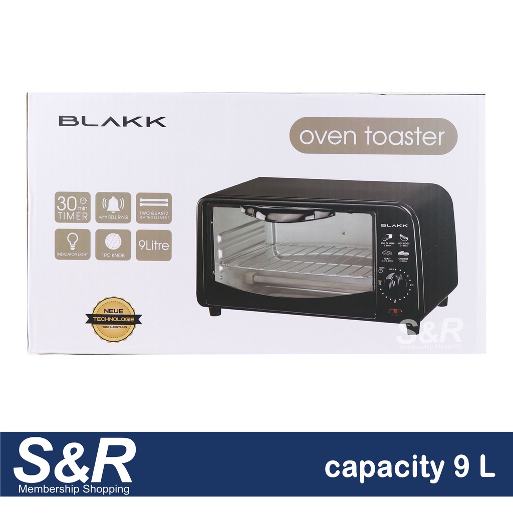 Blakk Oven Toaster 9L KGCOT9LBK Shopee Philippines