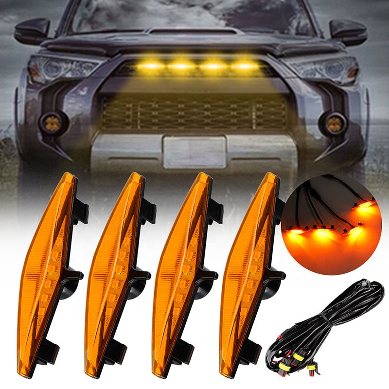 Diamond Grid Light LED Offroad 4x4 Car Grille Light Panel Front Car