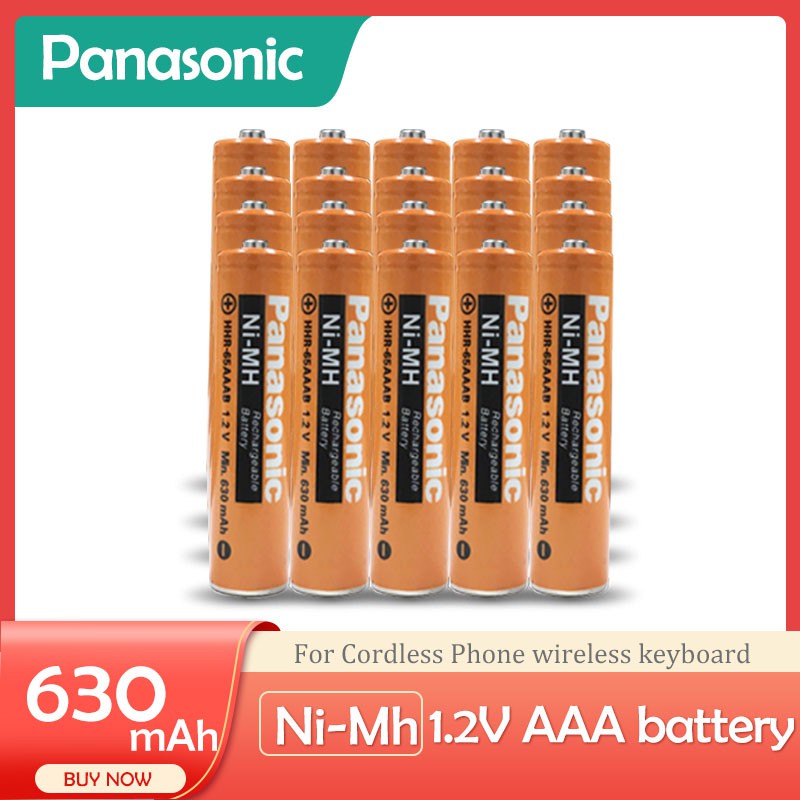 2024 Panasonic 12V Nimh nimh 630mAh AAA Rechargeable batteries For