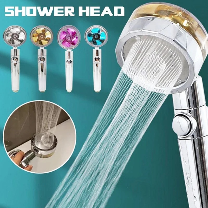 26f Rainfall Shower Head Water Saving Flow 360 Degrees Rotating With
