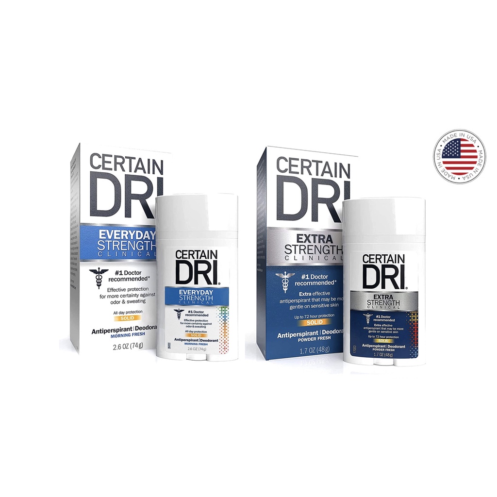 Certain Dri Extra Strength Clinical Antiperspirant Solid Deodorant