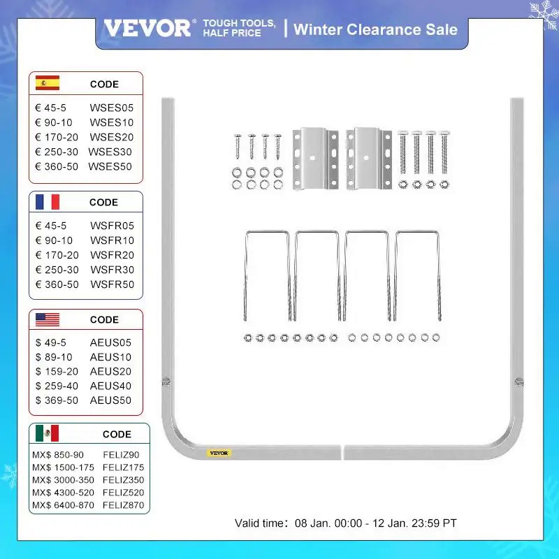 VEVOR 46" Aluminum Boat Trailer Guideons Rustresistant on 2PCS with