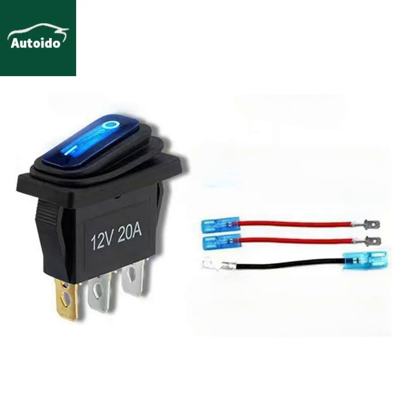 Car Boat Truck SPST 3 Pin On Off Snapin 12 Volt Toggle Switch