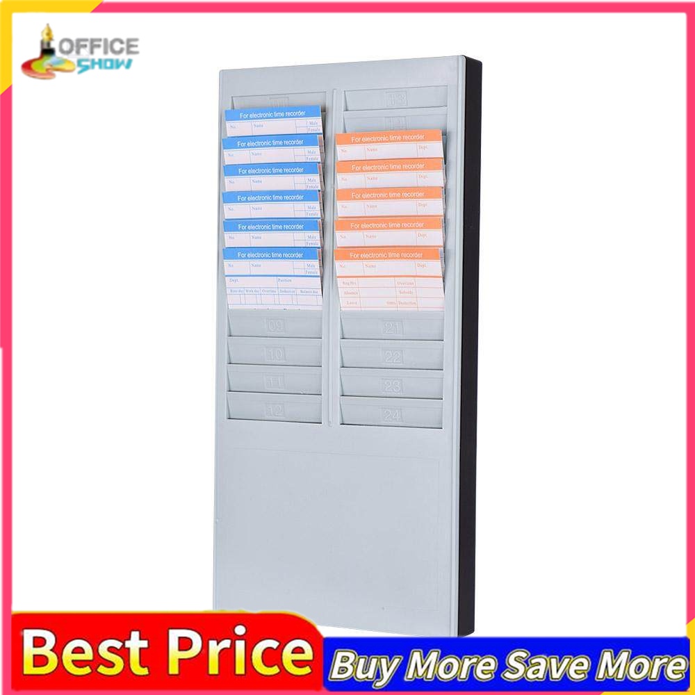 2024 Rack Slot 24 DOYO Attendance for Office Time Time Holder Card
