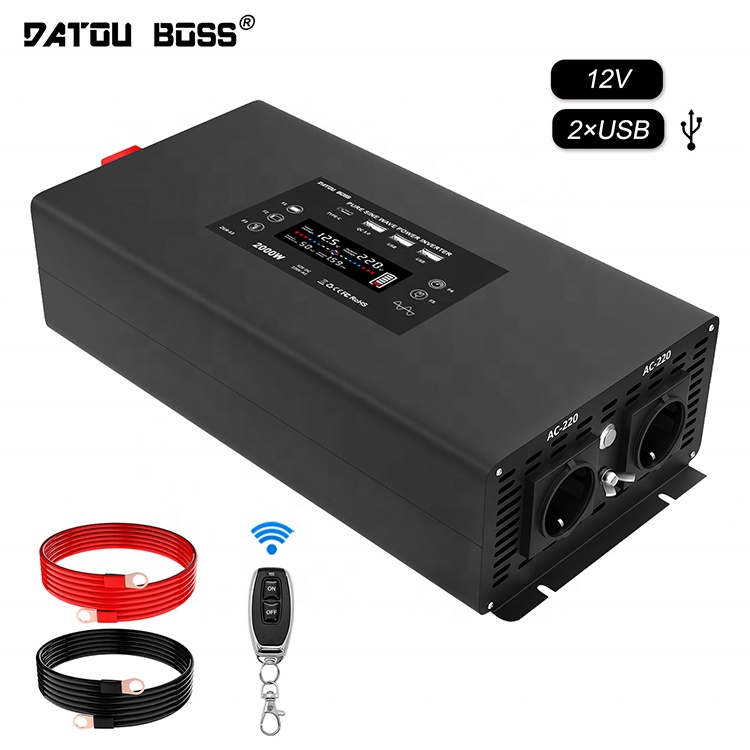 DATOU BOSS 2000W Car Converter USB Output Inverter Charger 12V DC