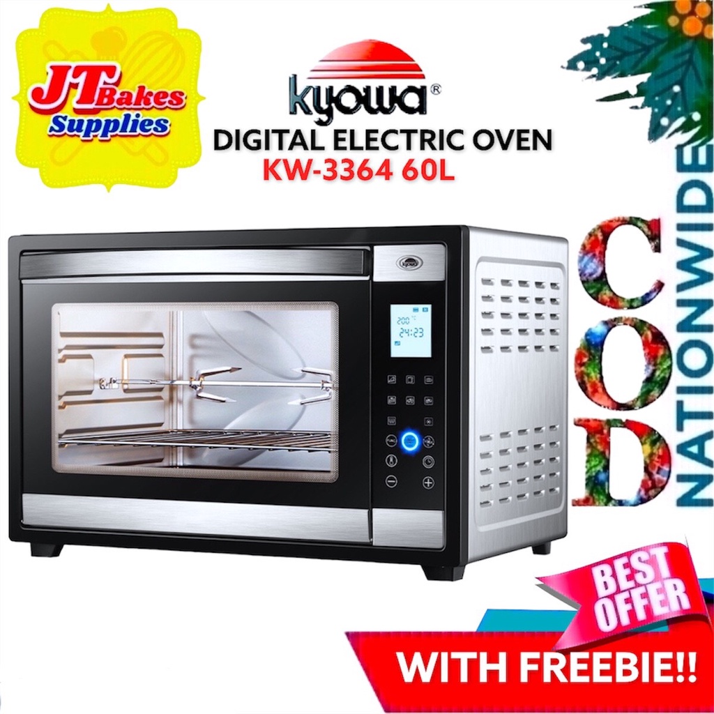 KYOWA Digital Electric Convection Oven Stainless Body Kw3364 60 Liters