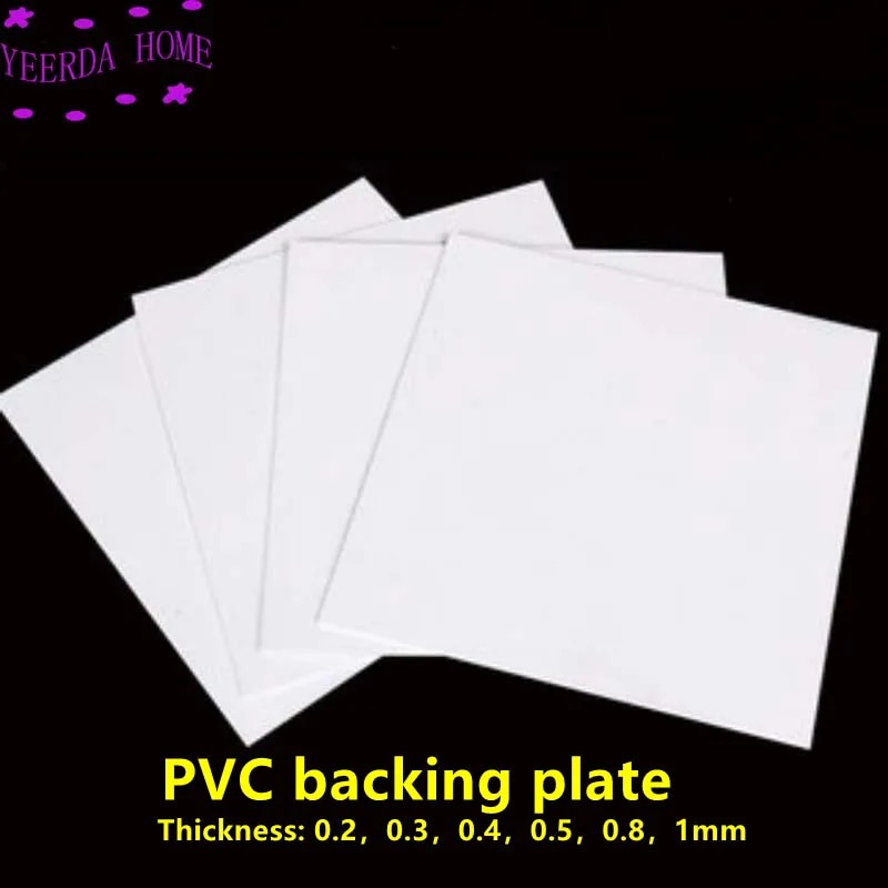 Thin white PVC board Square PVC backing plate Plastic sheet shim