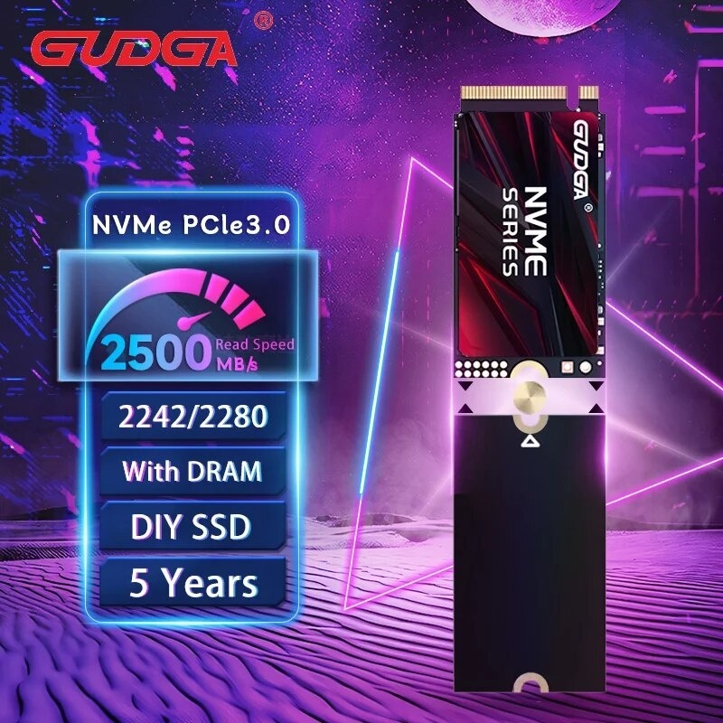 유GUDGA ssd nvme m2 256GB M.2 2280 PCIe 3.0 TLC Internal Solid State