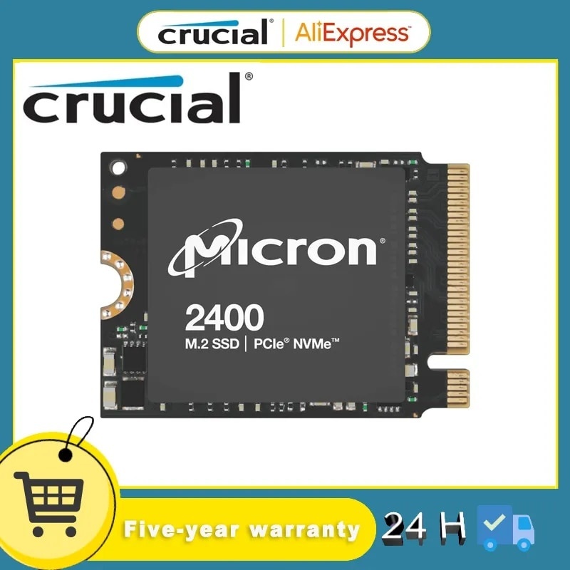 ☾Crucial micron 2400 M.2 2230 SSD 2TB 1TB 512GB NVMe PCIe Gen4 x4 