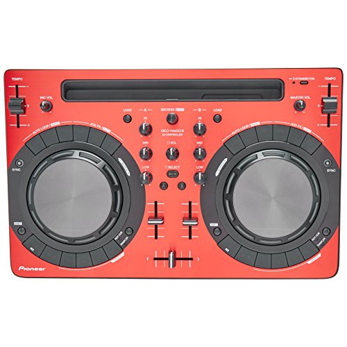 Pioneer DDJ-WEGO3-R Red DJ Controller for iOS (Pioneer DDJWEGO3R