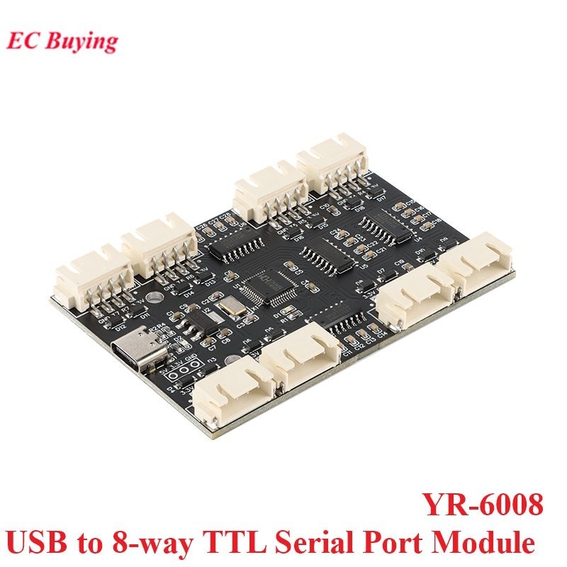 USB to 8-way Channels TTL Serial Port Module CH348 Multi-channel UART ...
