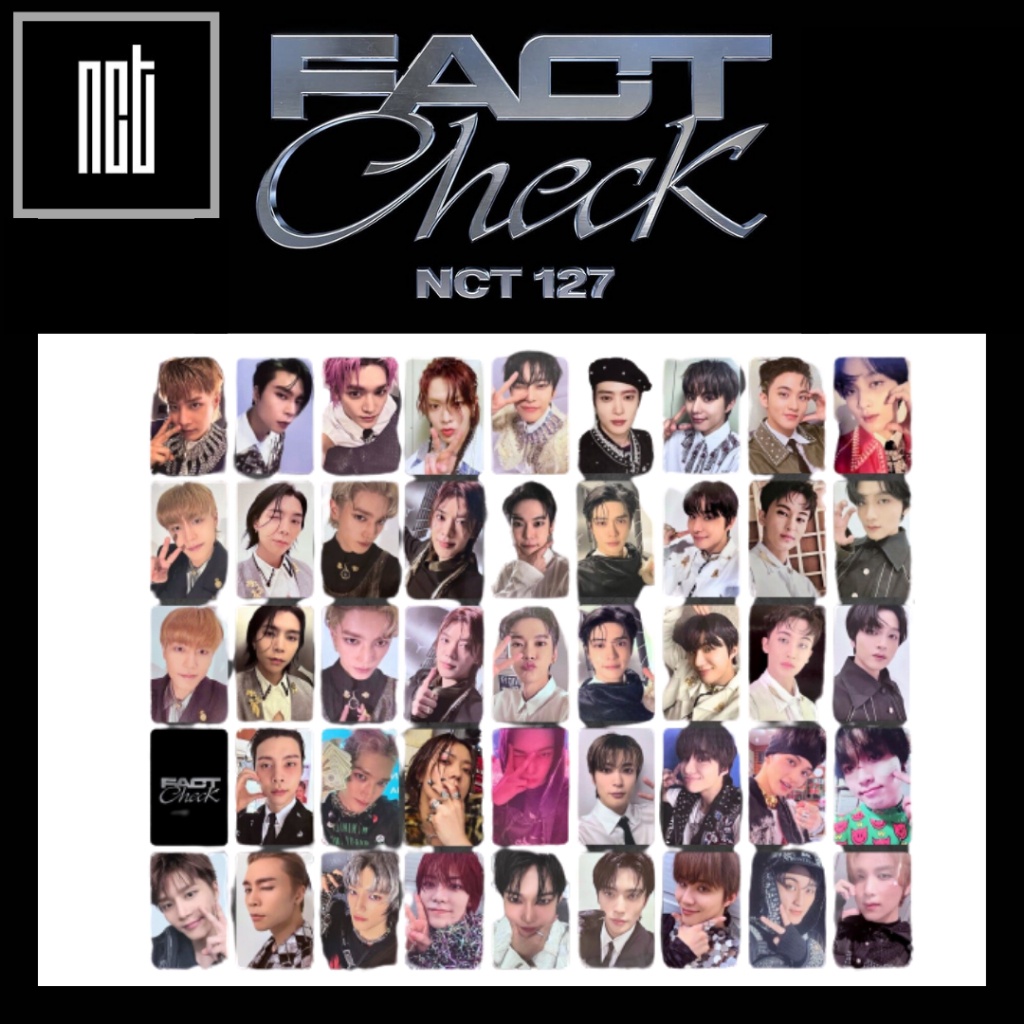 NCT 127 5th album FACT CHECK ALBUM OFFICIAL PHOTO CARD | Shopee Philippines