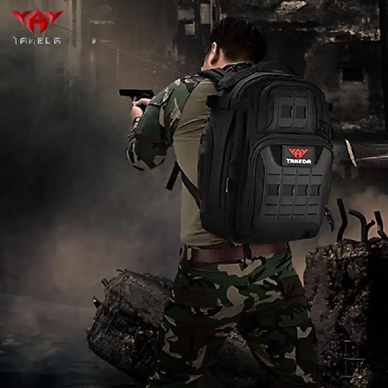 71N YAKEDA 45L Tactical Backpack Men 600D MOLLE Army Military ...