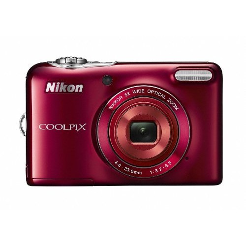 【中古】Nikon デジタルカメラ COOLPIX L30 5倍ズーム 2005万画素 乾電池タイプ レッド L30RD Nikon デジタルカメラ COOLPIX L30
