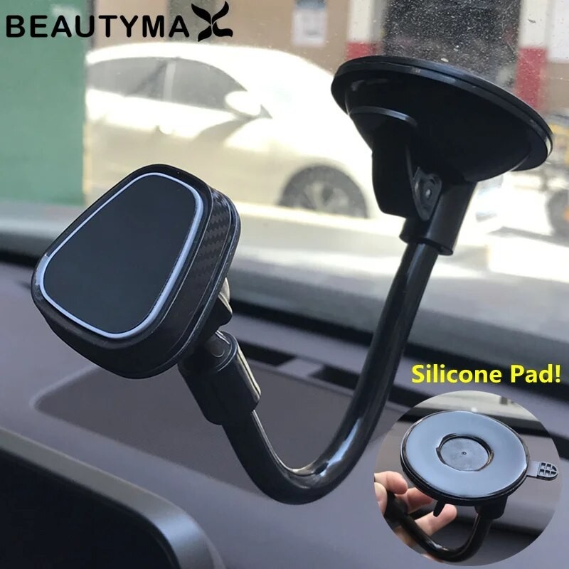 ♨Car Windshield Phone Holder Flexible Long Arm Mount GPS