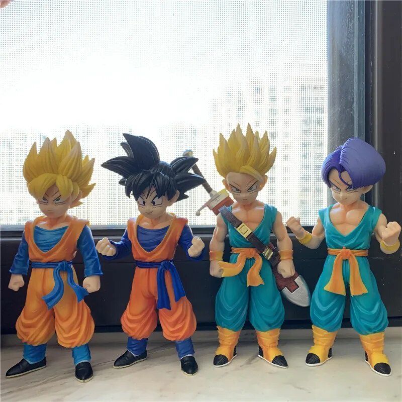 웃Naa Dragon Ball Z Goten Kid Trunks Super Saiyan Anime PVC Figure DBZ ...