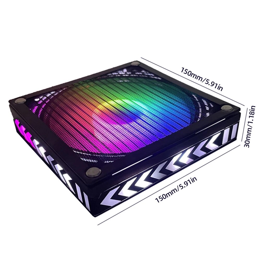 Metal Net Top Cooling Fan for Xbox Series X Game Console with RGB Light ...
